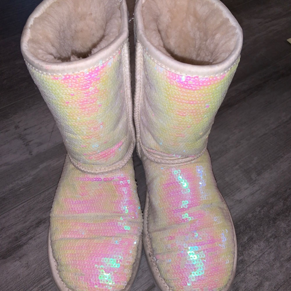 white UGG boots